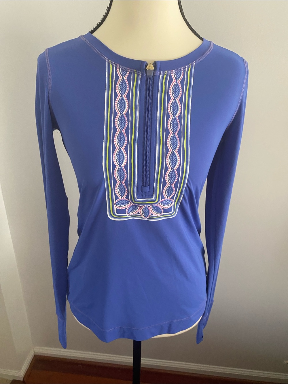 Lilly Pulitzer XXS luxletic long sleeve 3/4 zip top